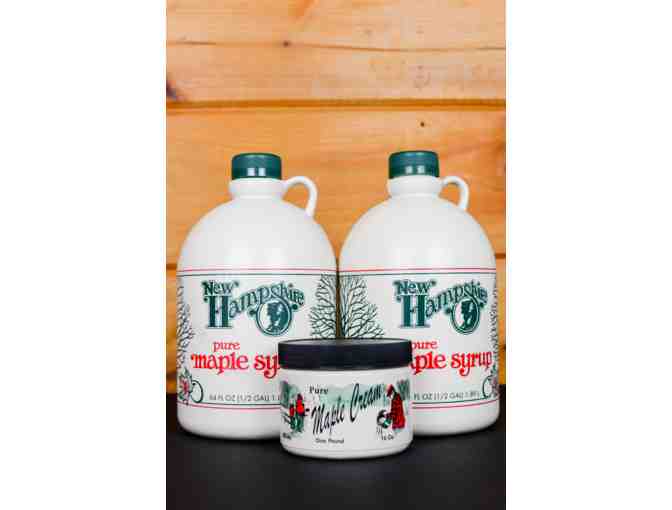 Old Pound Road Sugar House: Two Half Gallons of Maple Syrup and Two lbs. of Maple Butter