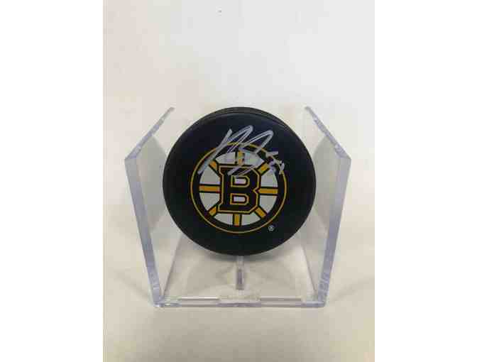 Ryan Spooner Autographed Puck