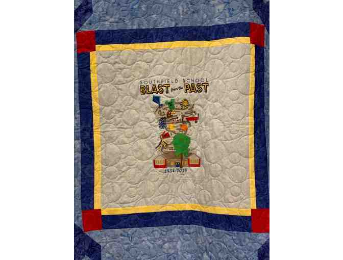 One of a Kind, Custom made, Blast from the Past Southfield School Quilt