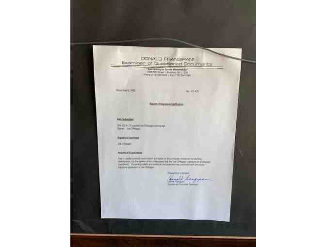 Joe Dimaggio Autographed Picture and Jersey