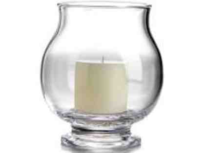 Simon Pearce Woodstock Hurricane and Candle