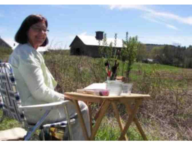 Watercolor 'Frozen Corn' by Nancy Lent Lanoue