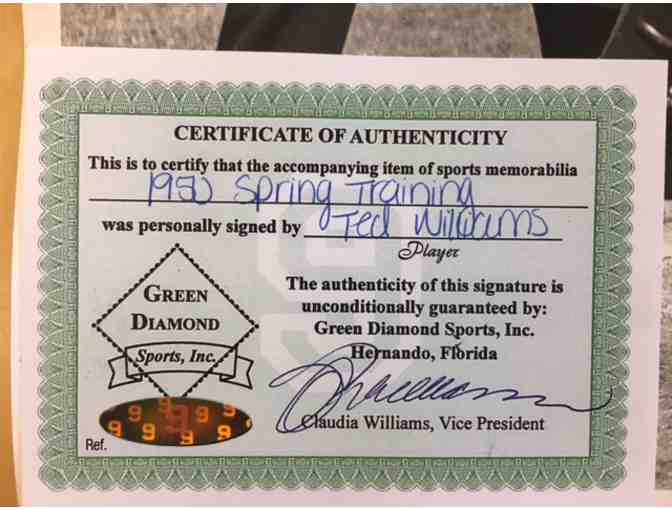 Ted Williams (Boston Red Sox) Autographed Photo