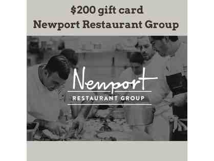 $200 gift card to Newport Restaurant Group