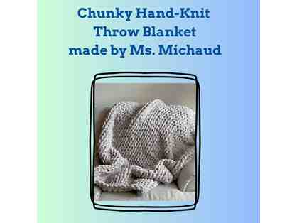 Hand-Knit Chunky Blanket Throw
