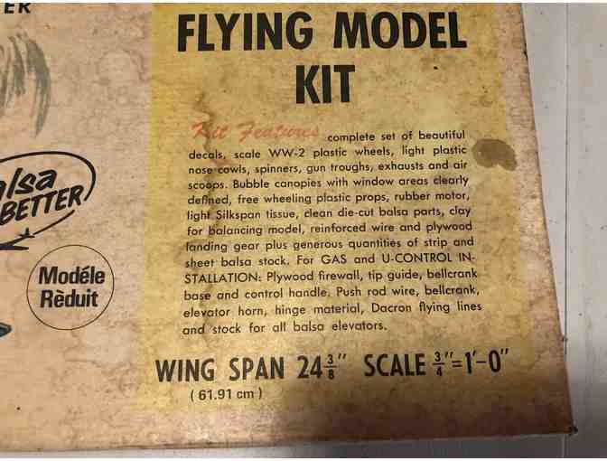 Guillow's WWII Messerschmitt Bf-109 Rubber Powered Balsa Flying Kit