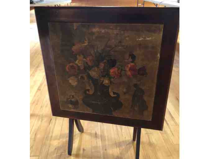 Vintage decoupage folding card table