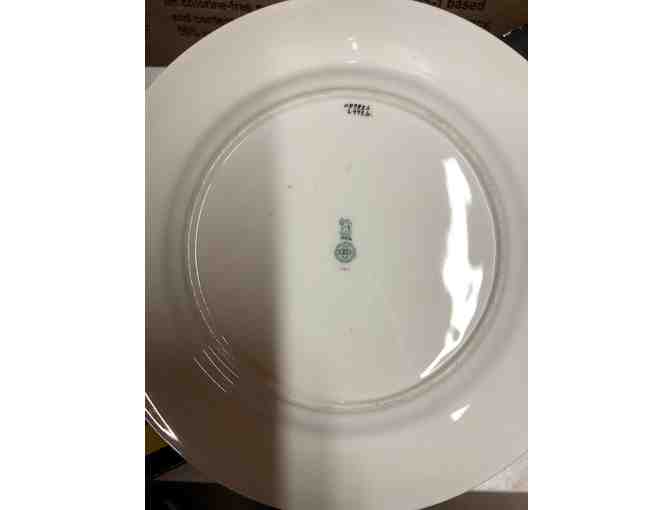 Lot of 12 Green Asian Design Vintage China Royal Doulton Plates