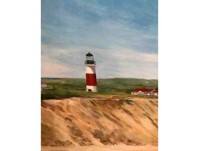 Large original painting of Nantucket shore
