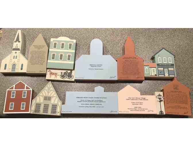 Lot of 11 Cats Meow Village pieces