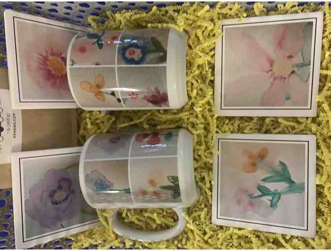 2nd Grade Water Color Coasters and Mugs