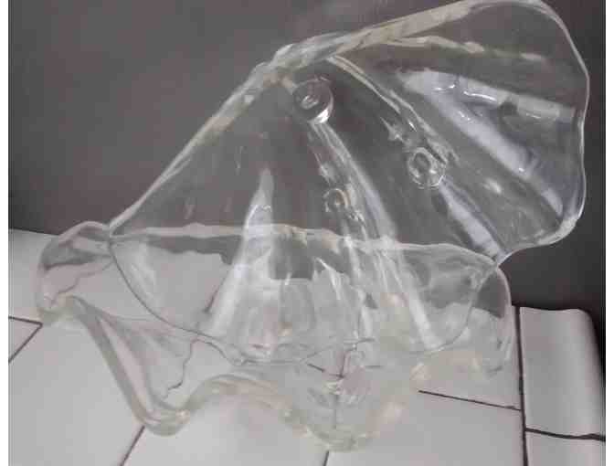 Set of Two Lucite Seashell Hostess dishes