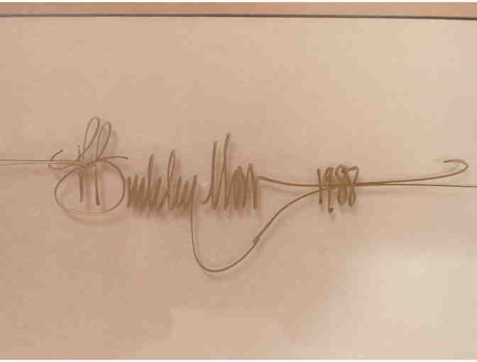 P. Buckley Moss framed and matted print: Street by the Park II