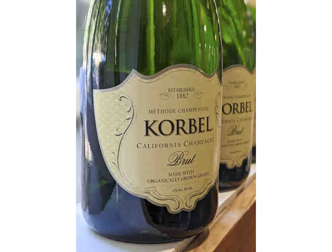 Korbel Organic Champagne Brut Lot #2 (3 Bottles) - 2016 grapes/bottled 2018