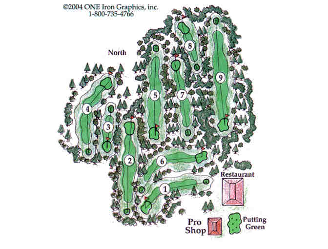 Northwood Golf Club - Golf for Four in the Redwoods, Eighteen Holes plus CART