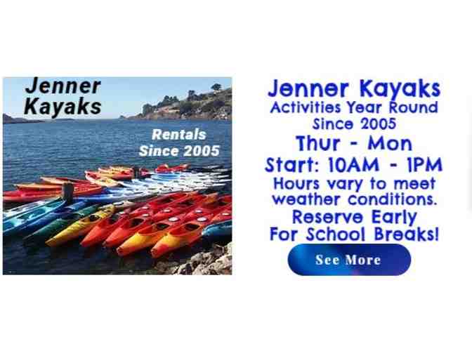 3 hour PRIVATE tour for 3! WaterTreks Kayak trip in Jenner