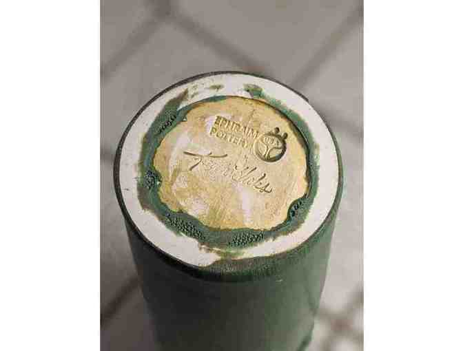 Tall and beautiful green vase by Kevin Hicks