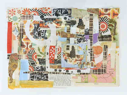 Collage art by Guerneville artist, Douglas DeVivo