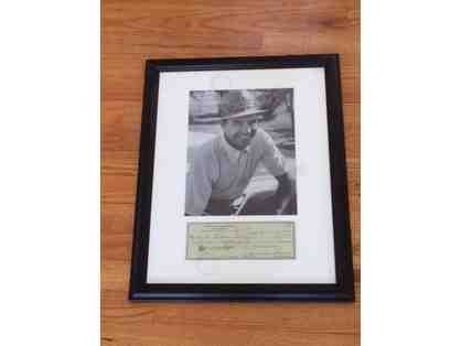 Sam Snead Autographed PGA Golf Display