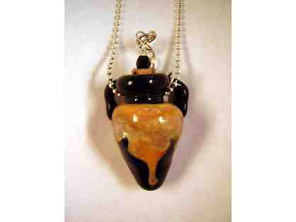 Enchantment Vessel with Silver Chain Necklace Artisan Jewelry