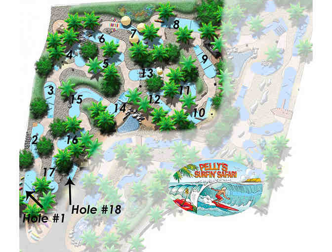 2 rounds of golf at Pelly's Mini Golf