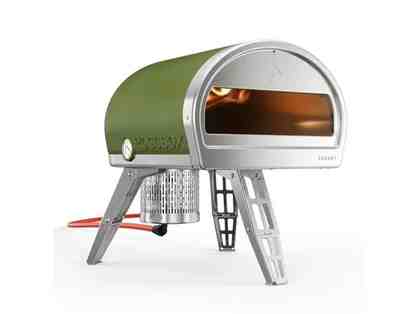 Enjoy homemade pizza with this pizza oven and dough cutter!
