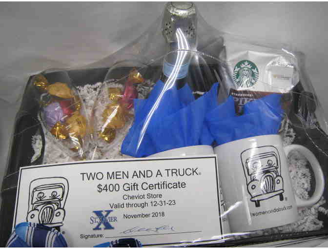 Two Men and a Truck $400 Certificate and Gift Basket