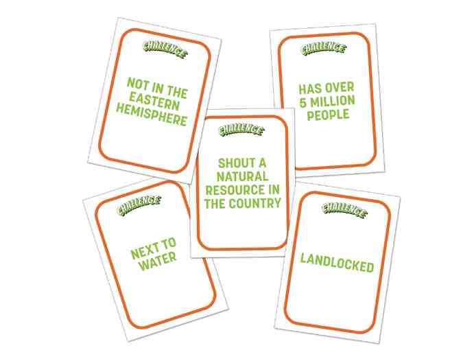 Wish List for Students - World Geography Card Game