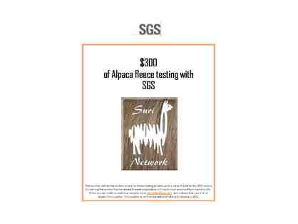 Fiber Testing Services - Gift Certificate for $300 - SGS New Zealand Wool Testing Services
