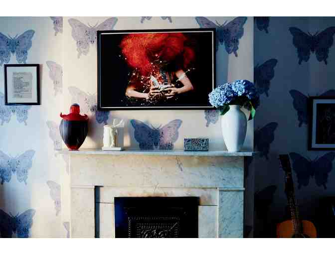 Accent Wall Paper Installation by 3 Fingers Painting Inc.