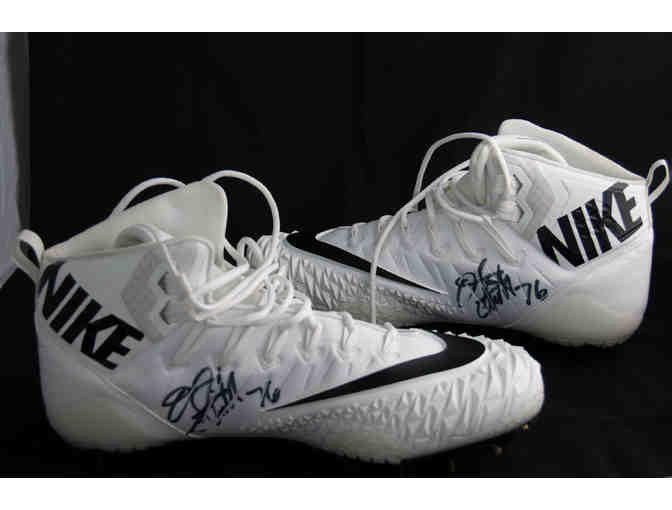 Tampa Bay Buccaneers #76 Donovan Smith Autographed Game-Worn Cleats and Game-Worn Gloves