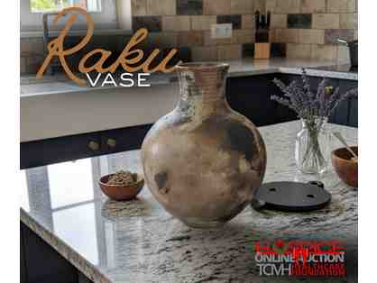 One-of-a-Kind Raku Vase by Former Hospice Patient Mike Joens
