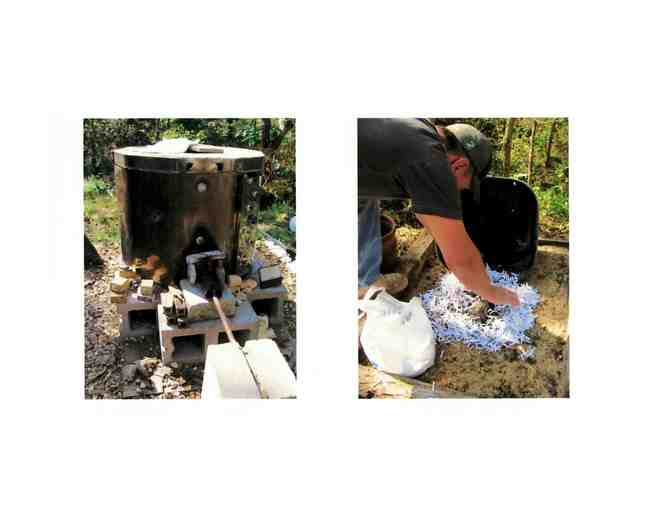 One-of-a-Kind Raku Vase by Former Hospice Patient Mike Joens - Photo 2