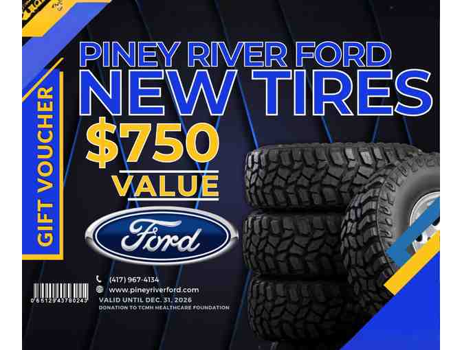 $750 Gift Certificate for New Tires at Piney River Ford - Photo 2