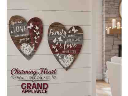 Charming Heart Wall Decor Set - Donated by Grand Appliance