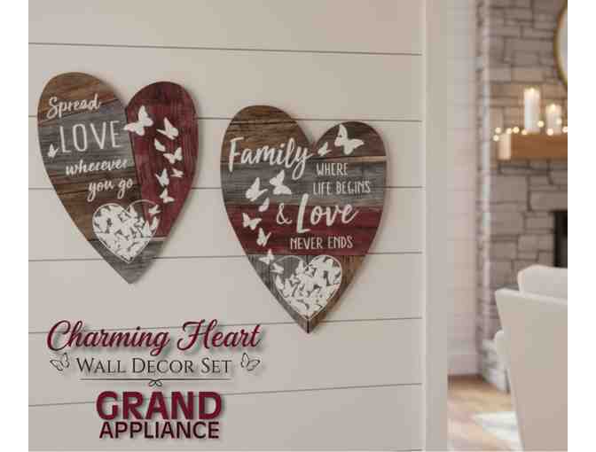 Charming Heart Wall Decor Set - Donated by Grand Appliance - Photo 1