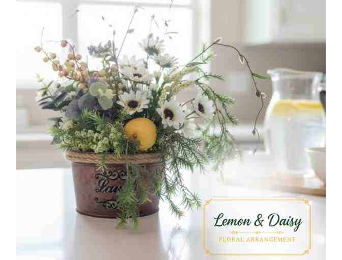 Lemon & Daisy Floral Arrangement - Photo 1