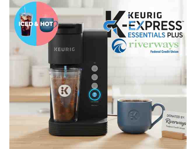 Keurig K-Express Essentials Plus Iced and Hot Single-Serve K-Cup Pod Coffee Maker - Photo 1