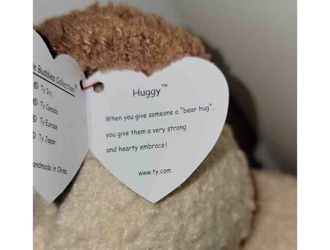 Ty Beanie Buddy and Two Babies - Huggy The Bear