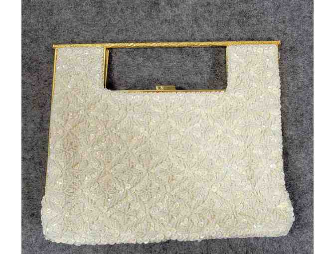 Virant By Sarn'e - Vintage mid-century clutch with Italian beads