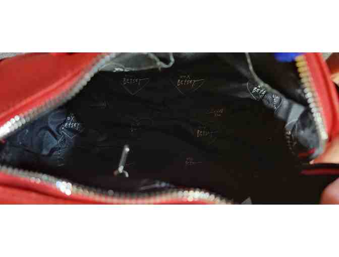 Betsey Johnson crossbody bag with red heart studs - NWT