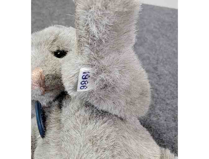 Gund Collectors Classic Grey Teddy Bear Plush 6' Jointed Vintage 1986 with tags