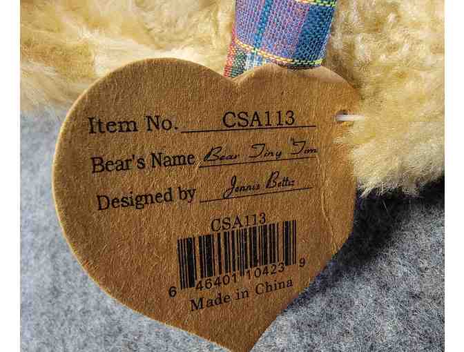 Heartfelt Collectibles Bear 1997 Stuffed Teddy Bear, Vintage American Artist - With Tags