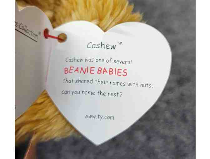 #0 Ty Beanie Buddy & Baby Set Cashew the Bear