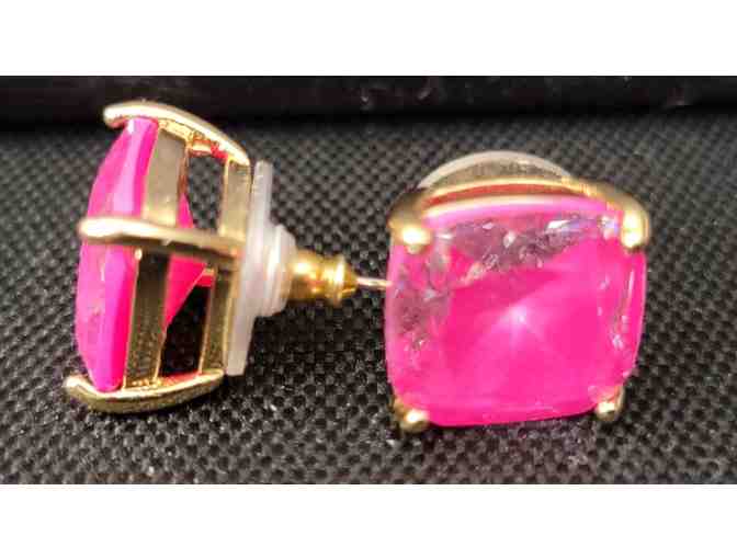 Electric Pink Clara Stud Earrings