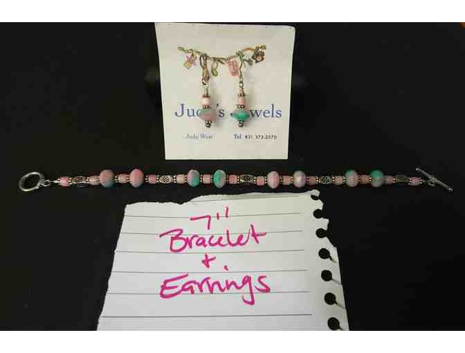 Judy's Jewels Bracelet 7 inches and earrings