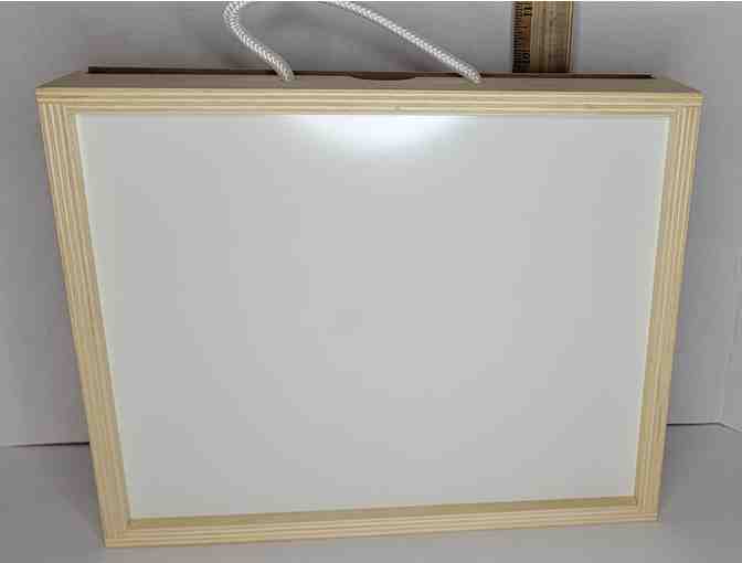 Kids Art Box- Whiteboard/Chalkboard Combo with Supplies- Creative Fun for Busy Hands