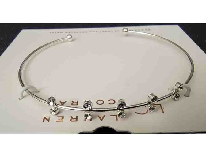 Lauren Conrad Cuff Bracelet with five clear stones New