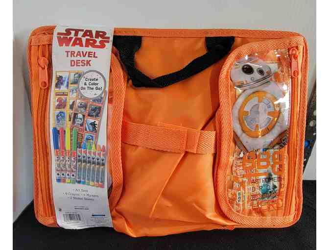 Star Wars Portable Lap Desk Art Coloring Kit Crayons Markers Set - NWT