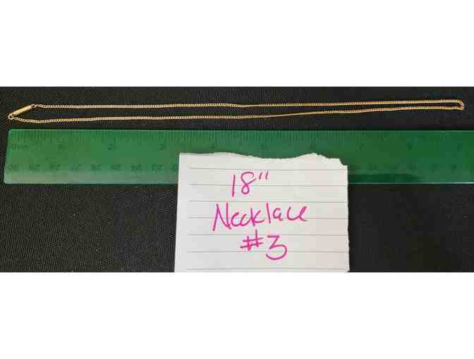 Vintage 90s gold plated chain necklace 18 inch